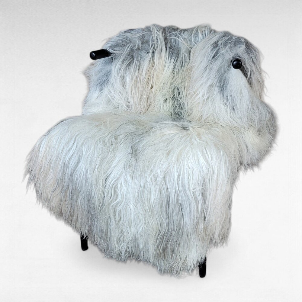 Genuine Icelandic Sheepskin Rug XXL Tan Gray Moorit 57" x 38"